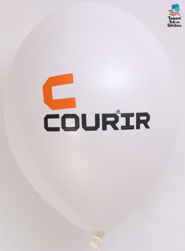 Ballon-publicitaire-Courir marquage 2 couleurs